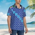 thumbnail image 6 of Uemuo Multiplication Table Printed Regular Fit Short Sleeve Casual Hawaiian Shirt for Men,Aloha shirt,Tropical shirt,Floral print shirt,Vacation Beach shirt-3X-Large, 6 of 9