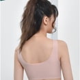 thumbnail image 2 of EeaseMX Sujetador sin marcas, sujetador de encaje, ropa interior de látex, sujetador de moda para mujer (rosa, talla XXL), 2 of 7