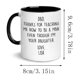 thumbnail image 2 of Personalized Coffee Mug Funny Daughter To Gift 11oz Black White Ceramic Cup, 2 of 6