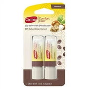 Carmex Comfort Care Lip .. Balm Sticks with Shea .. Butter - 0.15 OZ .. Each, 2 Count