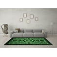thumbnail image 3 of Ahgly Company Indoor Rectangle Abstract Emerald Green Modern Area Rugs, 7' x 10', 3 of 4