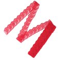 thumbnail image 1 of Lace Trim, Soft Elastic Lace Ribbon Comfortable Skin Friendly  For Gift Wrapping For Clothing For Sewing Red, 1 of 8