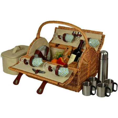 

Yorkshire Picnic Basket for 4 with Coffee-Wicker-Gazebo