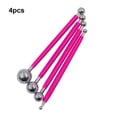 thumbnail image 3 of 4 Uds. De herramientas de acero inoxidable, juego de azúcar esférico, bolígrafo de costura de arcilla de doble cabeza, accesorio para cocinar Herramientas y accesorios para hornear Rojo rosado Cateissary HA074814-04, 3 of 6