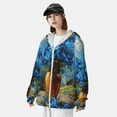 thumbnail image 3 of Gaeub Mountain Blue Flowers Vase Men's and Women's UPF 50+ Long-Sleeved Sun Protection Clothing, Fishing Shirt Long Sleeve Zip-Medium, 3 of 7