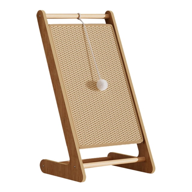 Cat Scratcher Vertical Cat Risk Pad Interactive Toy Lounge Bed Brow Claw Sofá Protector Lapates de rasguño de gato en forma de L , Común, Almohadilla