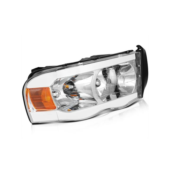 SCITOO Headlights For Dodge For Ram 1500 2002-2005,For Dodge For Ram 2500 2003-2005,For Dodge For Ram 3500 2003-2005 Headlamps CHROME HOUSING Driver and Passenger Side