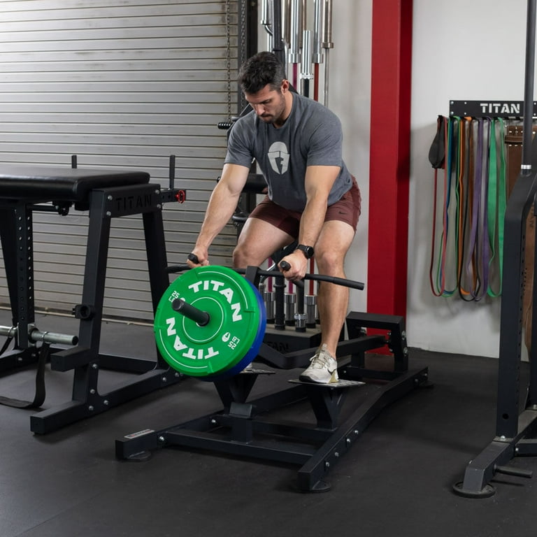 Titan Fitness T-Bar Row Machine, Back Strength Trainer, Functional