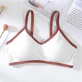 thumbnail image 1 of Sujetador deportivo VISgogo para mujer, ropa interior sin costuras con tirantes finos y almohadillas desmontables, Tops cortos de entrenamiento para Fitness VISgogo moda, 1 of 2