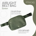 thumbnail image 2 of FITKICKS Airlight Belt Bag Lightweight Fanny Pack, Waist Pouch with Adjustable Strap - Green, 2 of 6