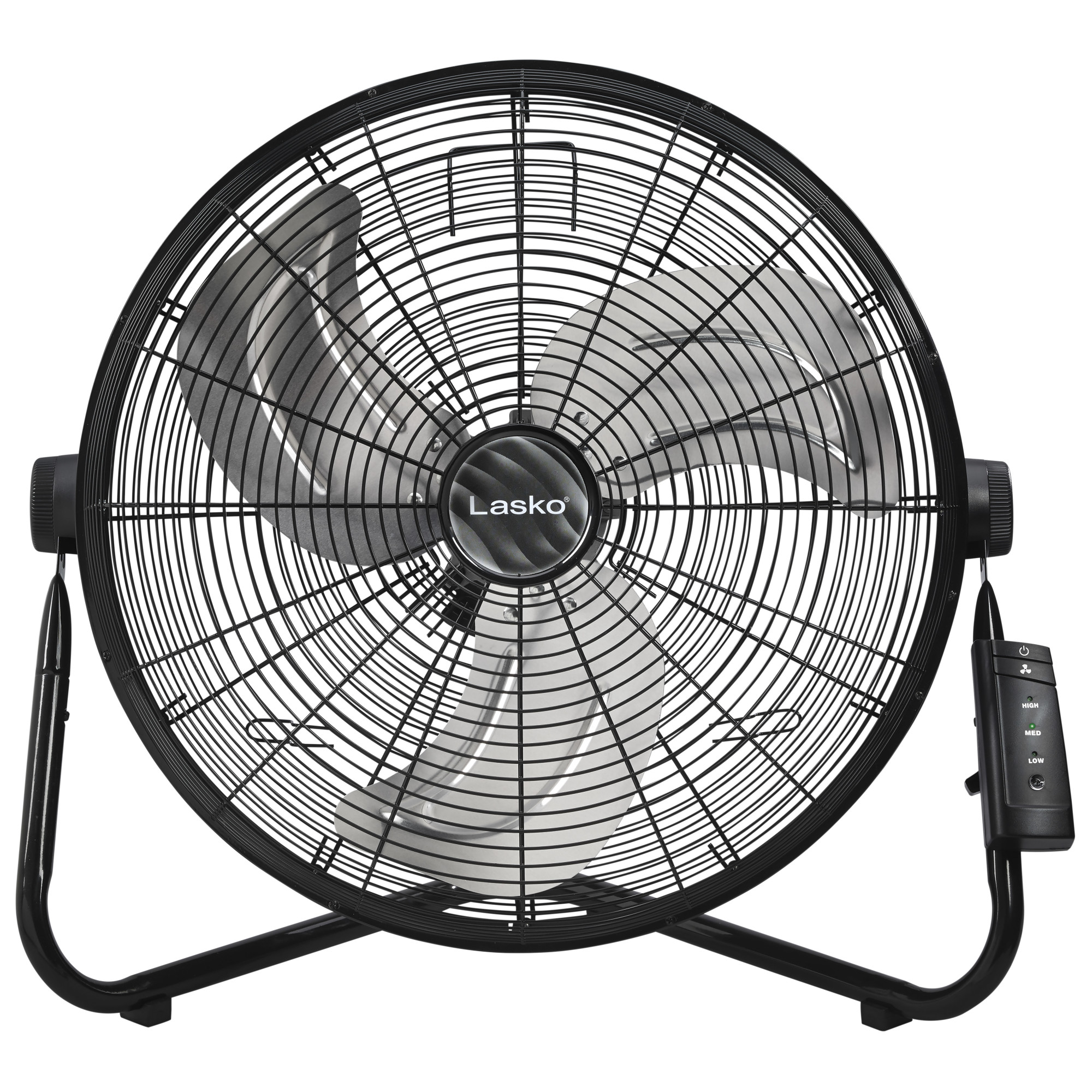 Lasko 20" High Velocity Floor Fan, Wall Mount Option and Remote, 22" H, Black, H20685, New - image 2 of 6