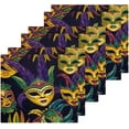 thumbnail image 3 of Coolnut Mardi Gras Washcloths Set of 6-12 x 12 inch Pure Cotton Wash Cloth Highly Absorbent and Soft Fingertip Towels Face Cloths for Bath, Spa Wash cloth, 3 of 7