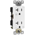 thumbnail image 3 of ENERLITES Decorator Receptacle, Tamper-Weather-Resistant, Commercial Grade Outdoor Outlet, Self-Grounding, 20A 125VAC, 2-Pole 3-Wire, 5-20R, UL Listed, 62060-TWR-W, White, 3 of 3