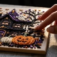 thumbnail image 4 of Halloween Pearl Art Kit, Halloween Ghost Pumpkin Castle 3D Diamond Art DIY Craft Kit, Halloween Wall Decor Painting for Beginners, Fall Home Decoration & Handmade Gift, 4 of 5