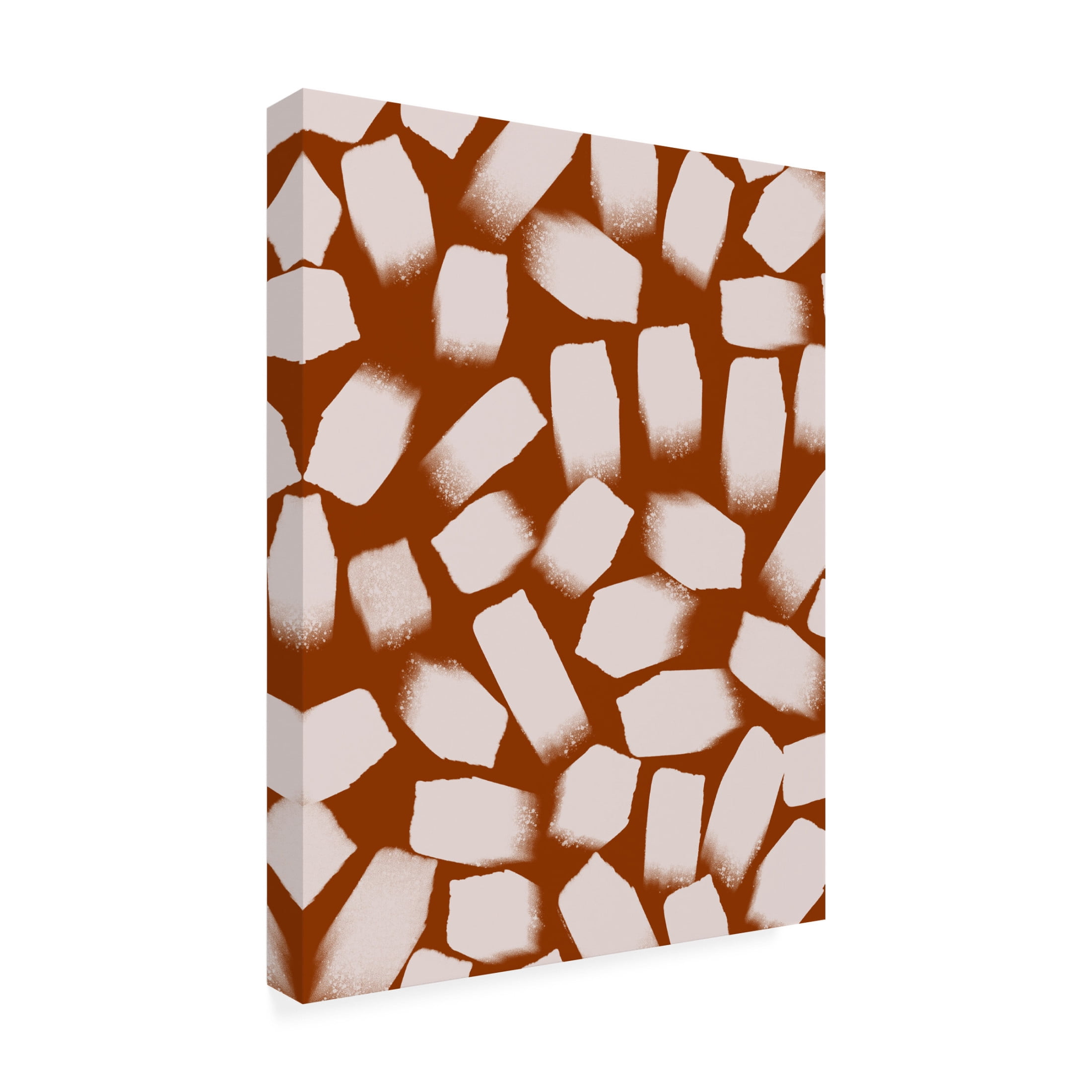 Canvas Wall Art - Treechild 'Beige Thick Strokes' Wall Art for Living Room, Bedroom, or Office D?cor by Trademark Fine Art - 14 x 19 Inches
