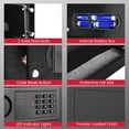 thumbnail image 4 of Costway 0.8CF Digital Flat Recessed Wall Safe Home Security Lock Gun Cash Box Locking, 4 of 10