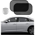 thumbnail image 1 of YISITIAN Car Side Window Sun Shade, 2 Pack Mesh Auto Sunshade Visor for Block Heat UV Rays and Glare Protection, Universal Adsorption Window Shade for Baby, Pets, Kids, Passengers CJ919-49088, 1 of 6