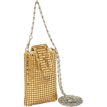 Women's J. Furmani 66606 Metal Mesh Cell Phone Bag