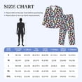 thumbnail image 4 of Fotbe Panda And Glasses Pattern Long Sleeve Pajama Set for Men,Sleepwear Set,2-piece Loungewear Set,Soft PJs Comfy Nightwear with Pockets-XX-Large, 4 of 7