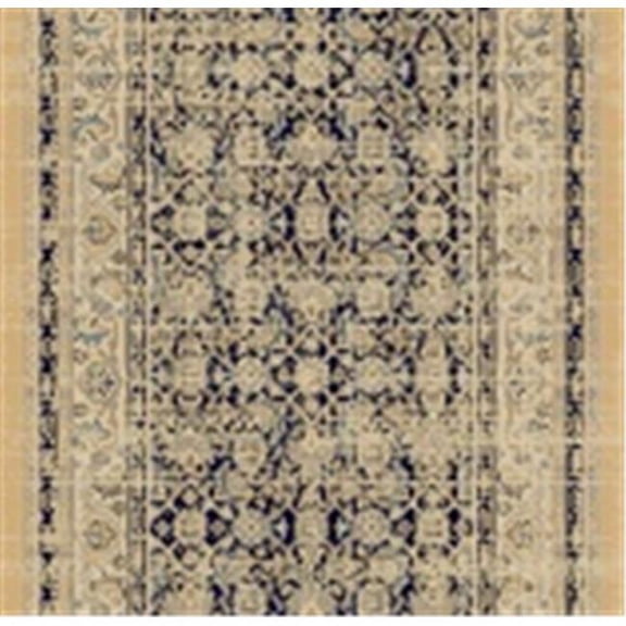 Brilliant Rugs, Navy - 2.9 x 8.2 in.