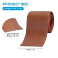 thumbnail image 2 of Uxcell Self Adhesive Floor Transition Strip 3.3'x 3" Vinyl Walnut, 2 of 7