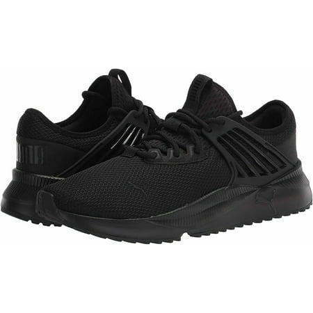 PUMA Men's Pacer Future Sneaker, Black-Black, 12