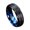 Black, variant on Caeoweyjj Men's Fashion 8mm Black Brushed Ladder Tungsten Edge Ring Blue Men Wedding Ring Gifts For Men Crying Heart Ring Ring for Boys Occult Ring Matching Adjustable Rings Sunflower Ring Size 11