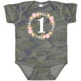 thumbnail image 3 of Inktastic 1st Birthday Rose Flower Wreath Girls Girls Baby Bodysuit, 3 of 5