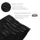 thumbnail image 3 of Extensiones de cabello Wennalife con clip en negro azabache, 40 cm, 120 g, 7 unidades, 3 of 6