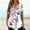 Purple, variant on Bmawag Womens Summer Tops 2023 Boho Beach V-neck Print Casual Loose Oversized T-shirt Fashion Short Sleeve Plus Size Button Womens Tops, Up to 65% off!