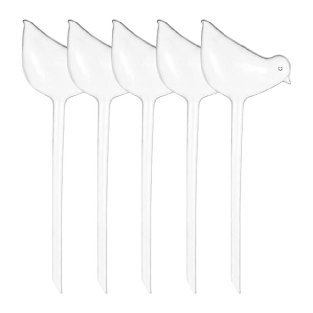 5x Globos de riego de plantas en forma de ave Dispositivo de bulbos de agua para casa Automática de agua para plantas de interior en macetas al aire Claro