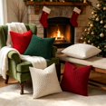 thumbnail image 6 of Textured Throw Pillow Covers Corduroy Cushion Cases for Sofa Living Room Bedroom Couch Interior Styling, 6 of 6