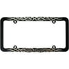 Auto Drive Black License Plate Frame with Chrome Accents -Tribal
