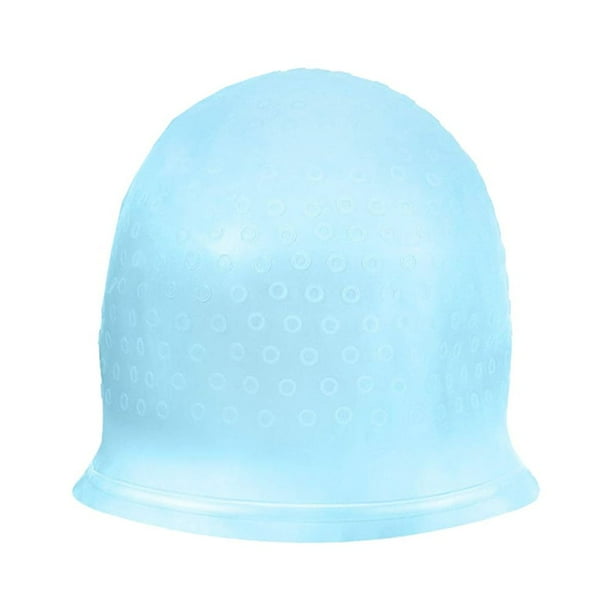 Gorro para resaltar el cabello de silicona, gorro reutilizable para resaltar el cabello, coloración del cabello en salón, gorro para teñir el cabello con ganchos para mujeres y niñas