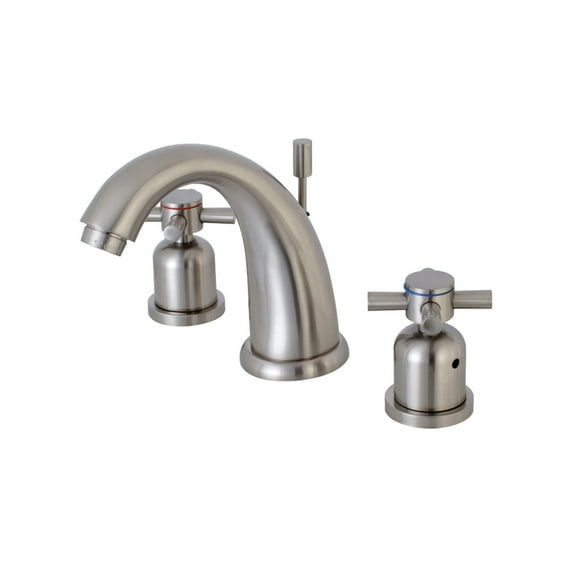 Kingston Brass KB8988DX 8 in. Standard Mount Widespread Bathroom Faucet, Brushed Nickel