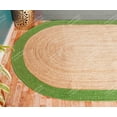 thumbnail image 4 of Chouhan Rugs Natural JuteLight Green Bordered Rug Bohemian Rug Decor Rug Handwoven Rug Custom Rug Decorative Rug, 4 of 6