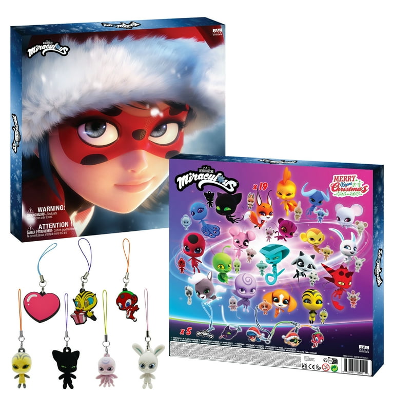 Miraculous Ladybug - Ultimate Kwami Advent Calendar with Miniature Flocked  Kwamis and EVA Seasonal Charms. Collectible Toys for Kids for Christmas