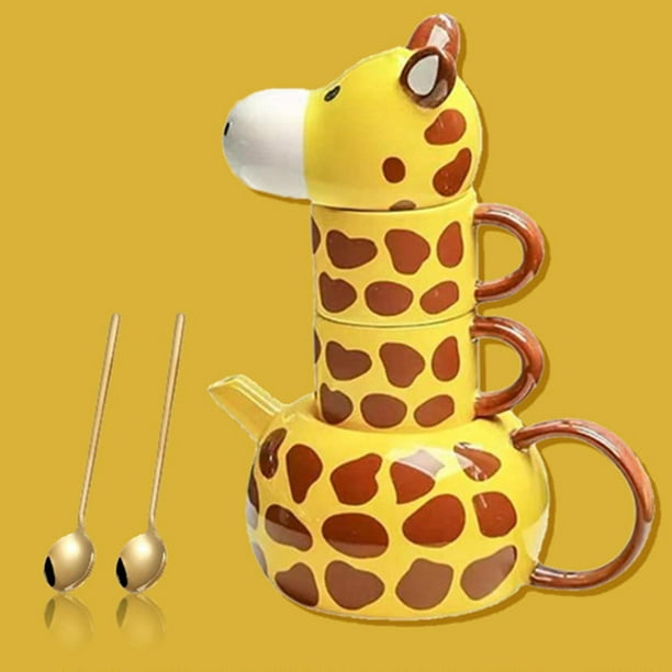 Giraffe Tea Set Kids Gift Tableware Drinking Cup for Traveling Table Camping Walmart