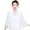 White, variant on lanema Short Capelet Chiffon Wrap Lightweight Flapper Shawl Overlay for Qipao