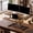 Walnut-42 in, variant on FitStand Home Office Height Adjustable Standing Desk Converter Walnut 35" U-Shape with Keyboard Tray