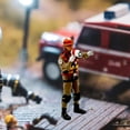 thumbnail image 6 of Diorama Firefighter Model Accessory Tiny People Set with ABS Material for Model Scenery Tabletop and Fairy Garden Use, 6 of 9