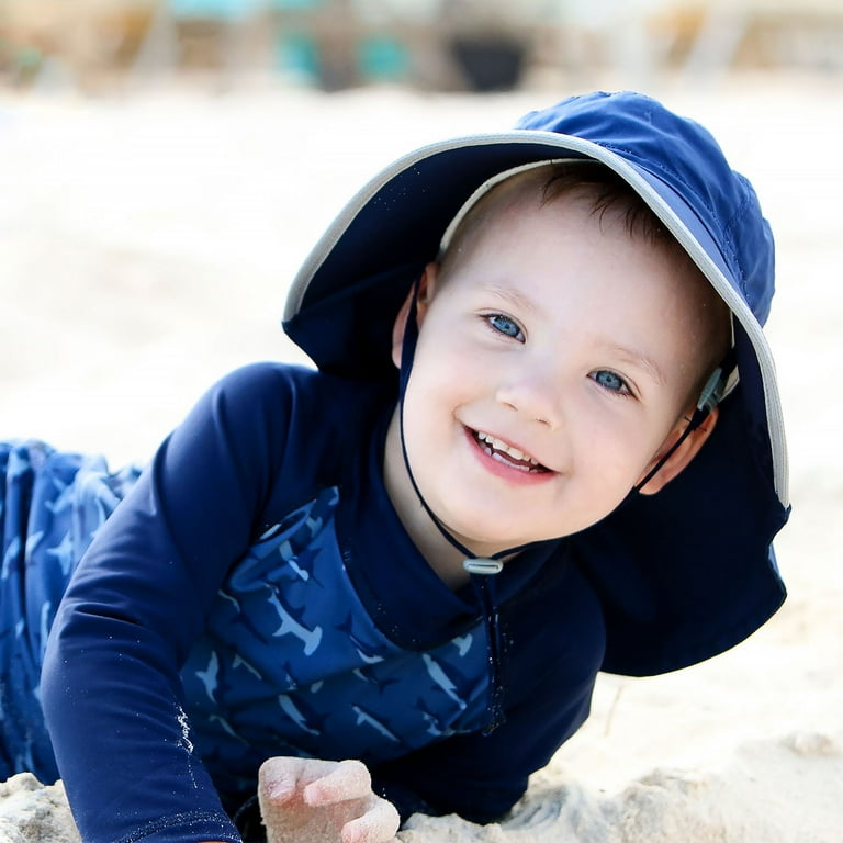 JAN JUL Breathable Cotton Sun Protection Baby Boy Beach Hat with