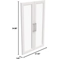 thumbnail image 5 of ClosetMaid 4595 Modular Closet Storage Glass 2-Door Kit- White, 5 of 12