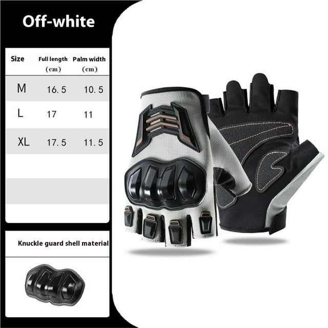 Summer Half Finger Motorcycle Gloves Riding Half Finger Breathable Motorcycle Racing Wear resistant, Anti slip, and Anti fall Motorcycle Gloves Male
