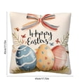 thumbnail image 3 of Guozer Easter Throw Pillow Covers, 18*18In Easter Decorations for Home, Spring Pillow Cover, Pillowcase Outdoor Decorative, Holiday Cushion Case for Home Sofa Living Room, 3 of 6