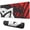 Red And Black-19, variant on Gaming Mouse Pad in Black Red - Large 31.5x11.8 inch Keyboard Mat with Non-Slip Base and Stitched Edges for Enhanced Game Control