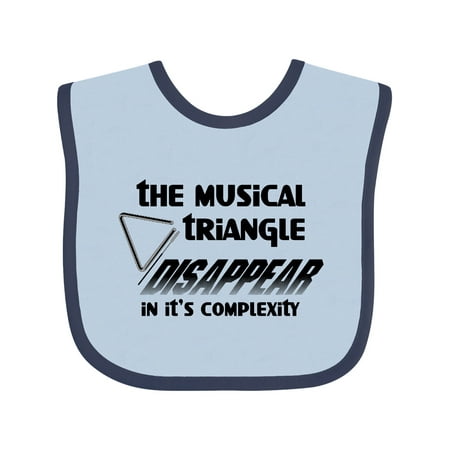 

Inktastic Musical Triangle Gift Baby Boy or Baby Girl Bib