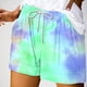 thumbnail image 2 of Mujeres Pantalones Cortos con Bolsillos Impresos Detalle Vendaje, Casual Y Suelto Ajuste Pantalones Cortos de las Mujeres para el Verano, 2 of 3