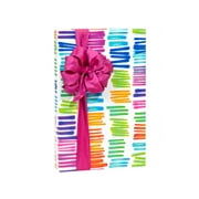 Pack of 1, Watercolor Rainbow 24" x 417' Gift Wrap Half Ream Roll for Holiday, Party, Kids' Birthday, Wedding & Special Occasion Packaging
