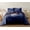 Navy, variant on Wonderful Bedding Luxurious Crushed Velvet 3-Piece Comforter Set